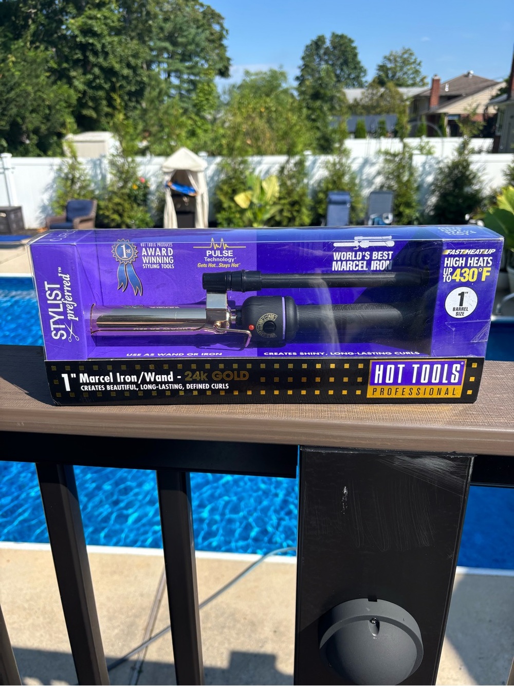 1" Marcel Iron/Wand - 24K Gold (Purple Packaging) New!!